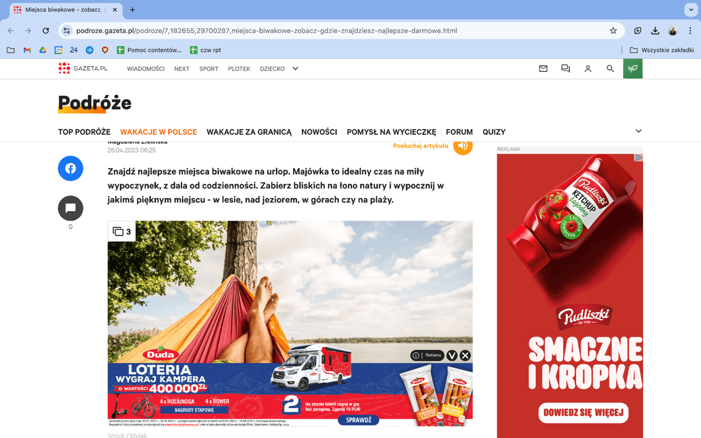 Duda kamper - gazeta podróże