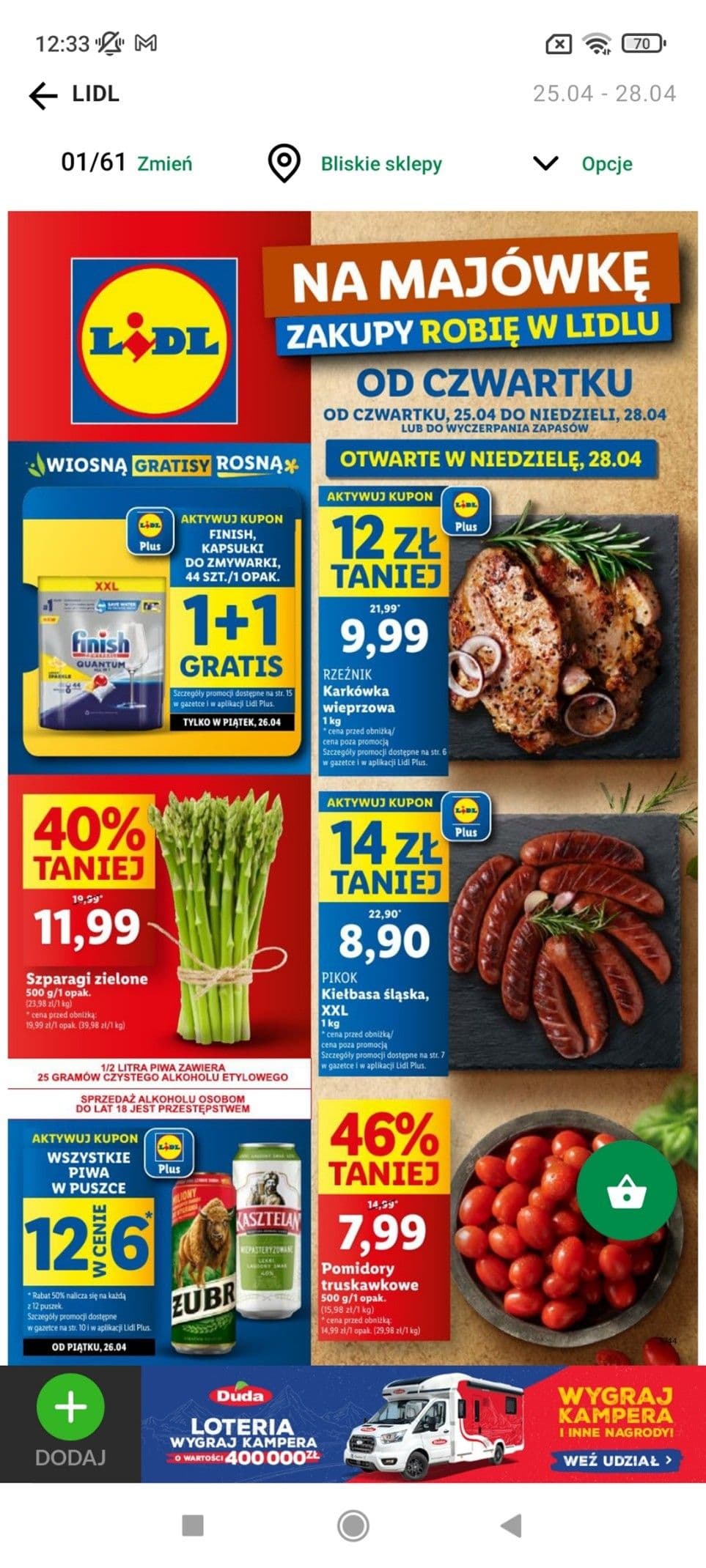 Duda kamper gazetka lidl